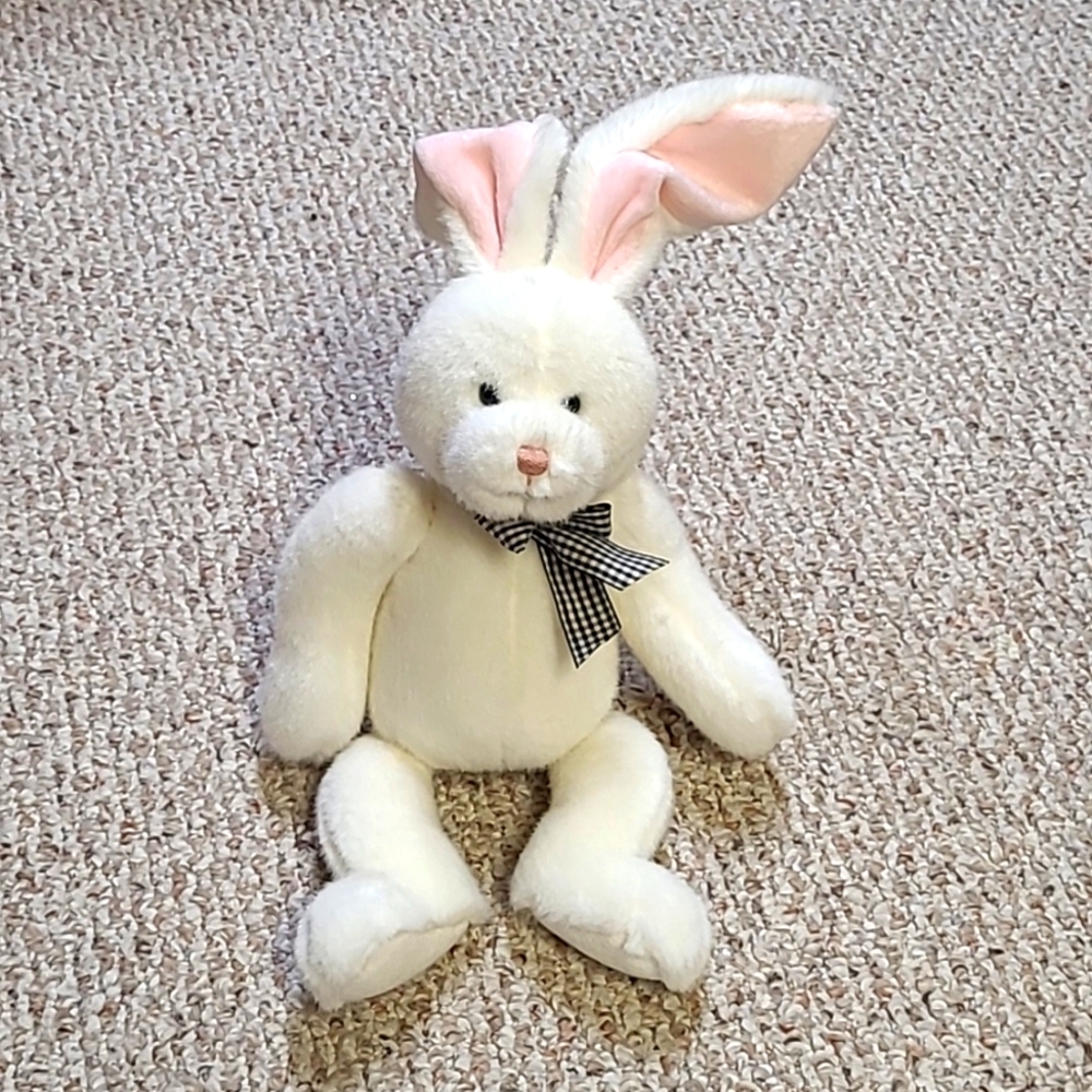Gund Rudy White Rabbit Stuffed Toy